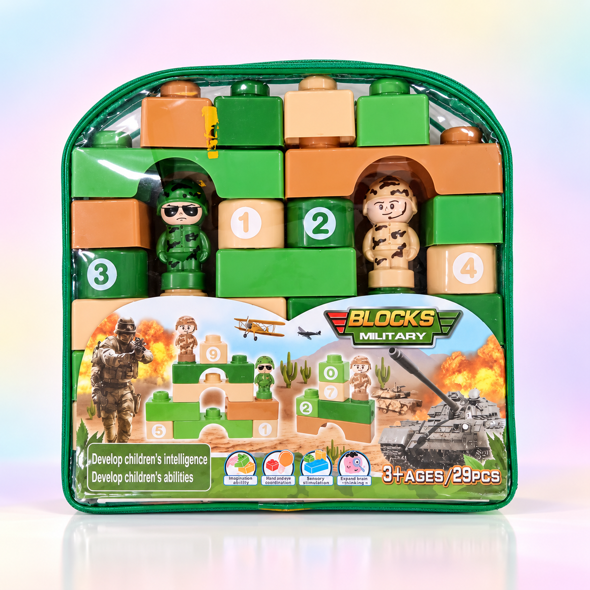 Blocks Military Building Toy Set – 29 Piece Construction Set