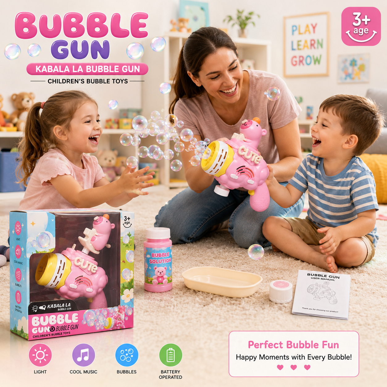 Cute Bubble Gun (Bear)
