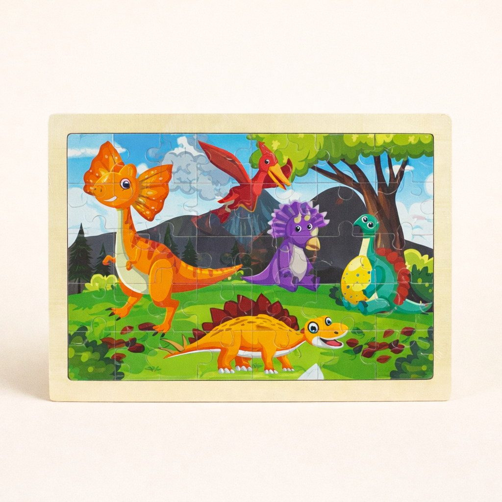 30Pcs Jigsaw Puzzle Set Fire Dinosaur