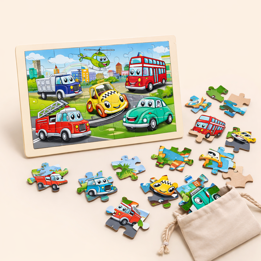 30Pcs Jigsaw Puzzle Set Transport