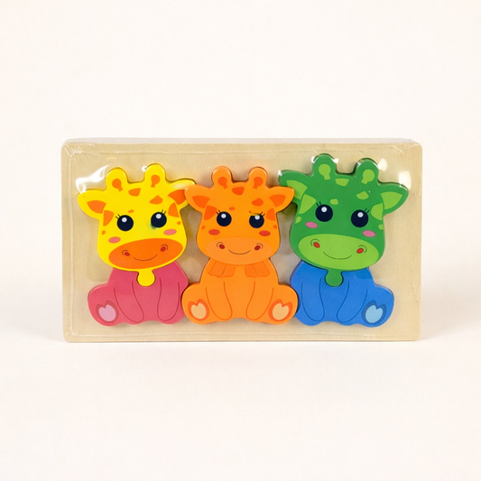 3D Puzzle Block Family Giraffe