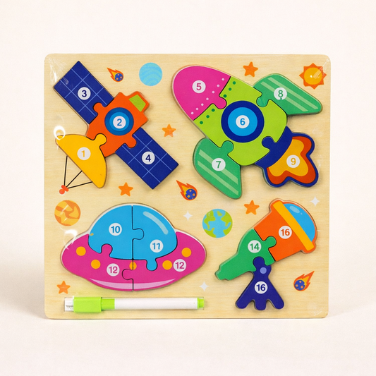 3D Block Puzzle with White Board Universe