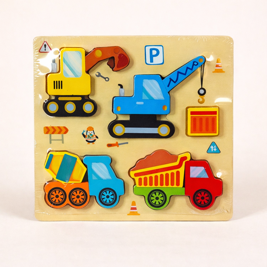 4 in 1 3D Block Puzzle Pick up Trucks