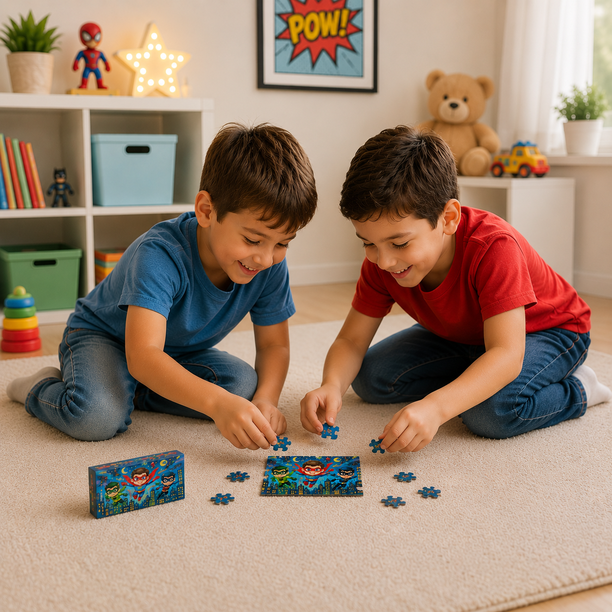Multi-Character Cartoon Puzzle Set