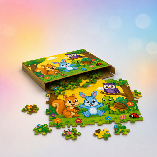 Multi-Character Cartoon Puzzle Set