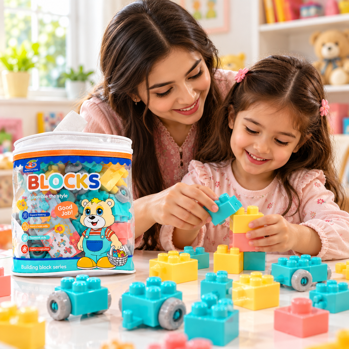 Colorful Building Blocks Set – Creative Construction Toy
