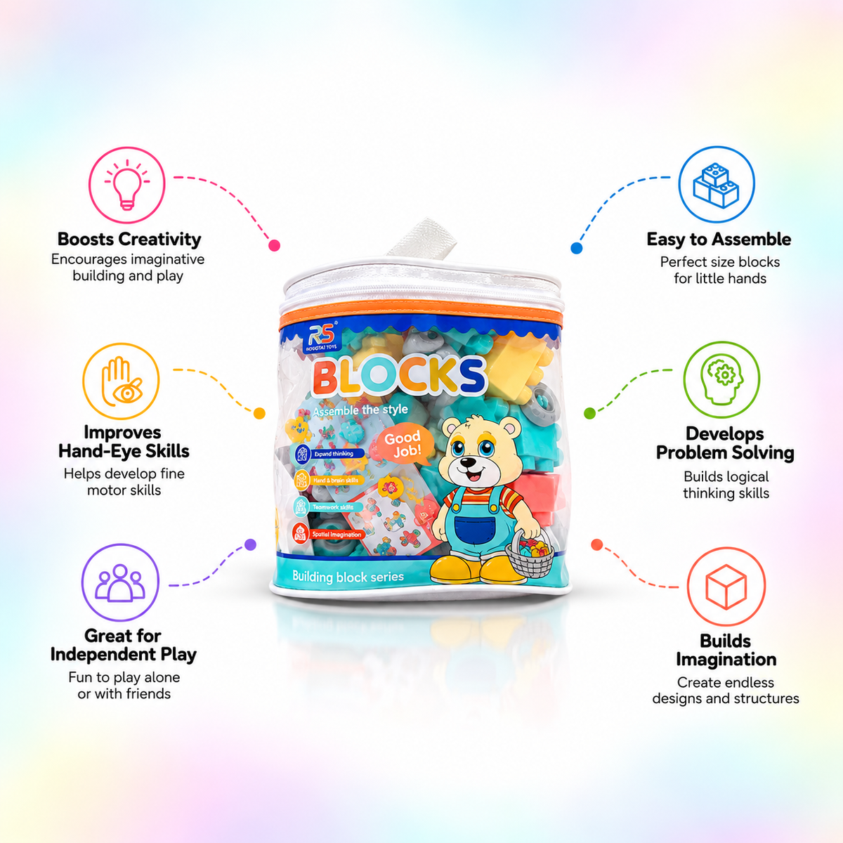 Colorful Building Blocks Set – Creative Construction Toy