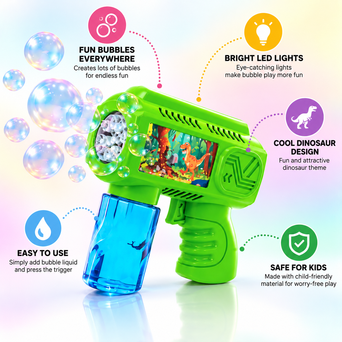 Bubble Gun - Dino
