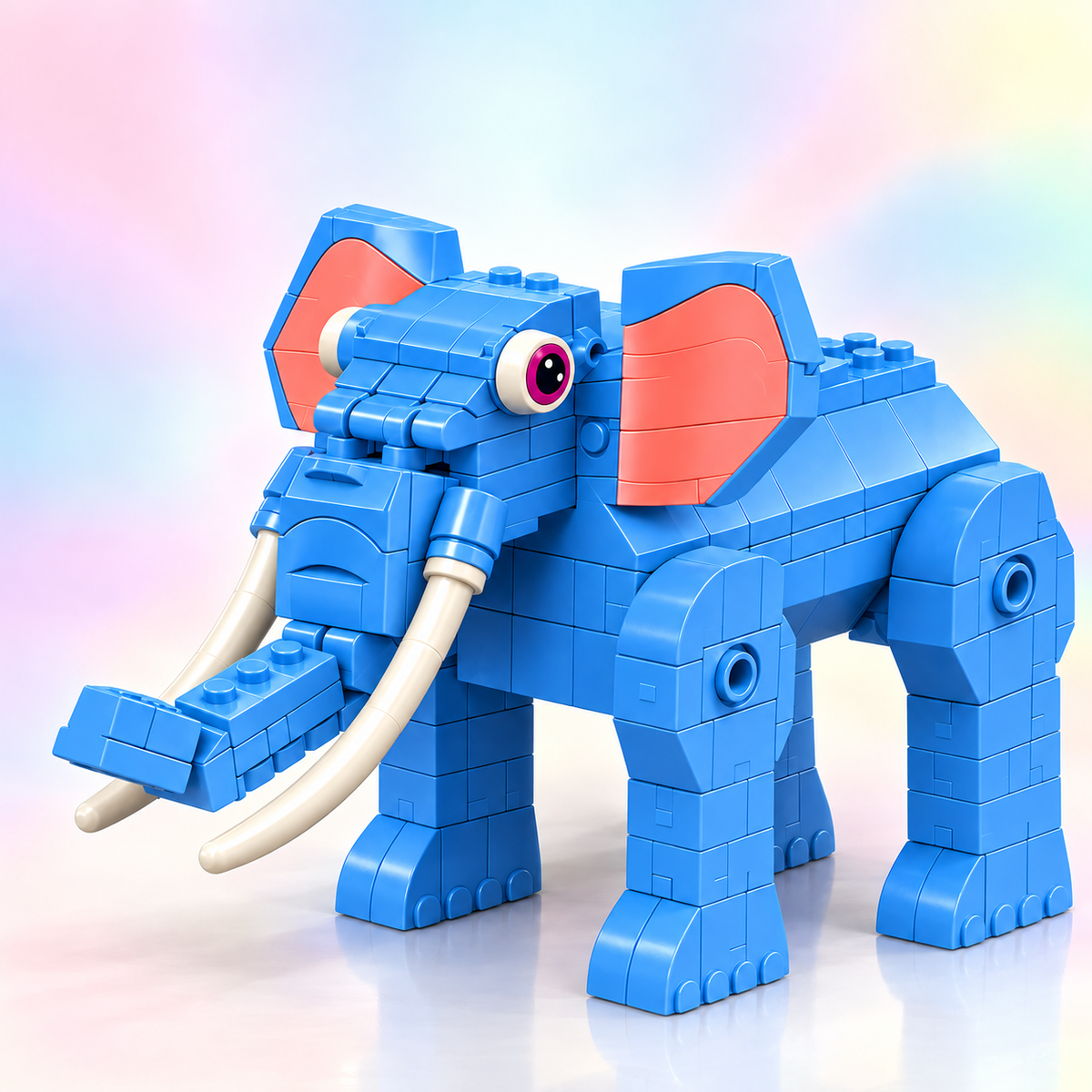 Wild Explorers Safari Animal Building Blocks Set – 6 Buildable Wildlife Models for Kids