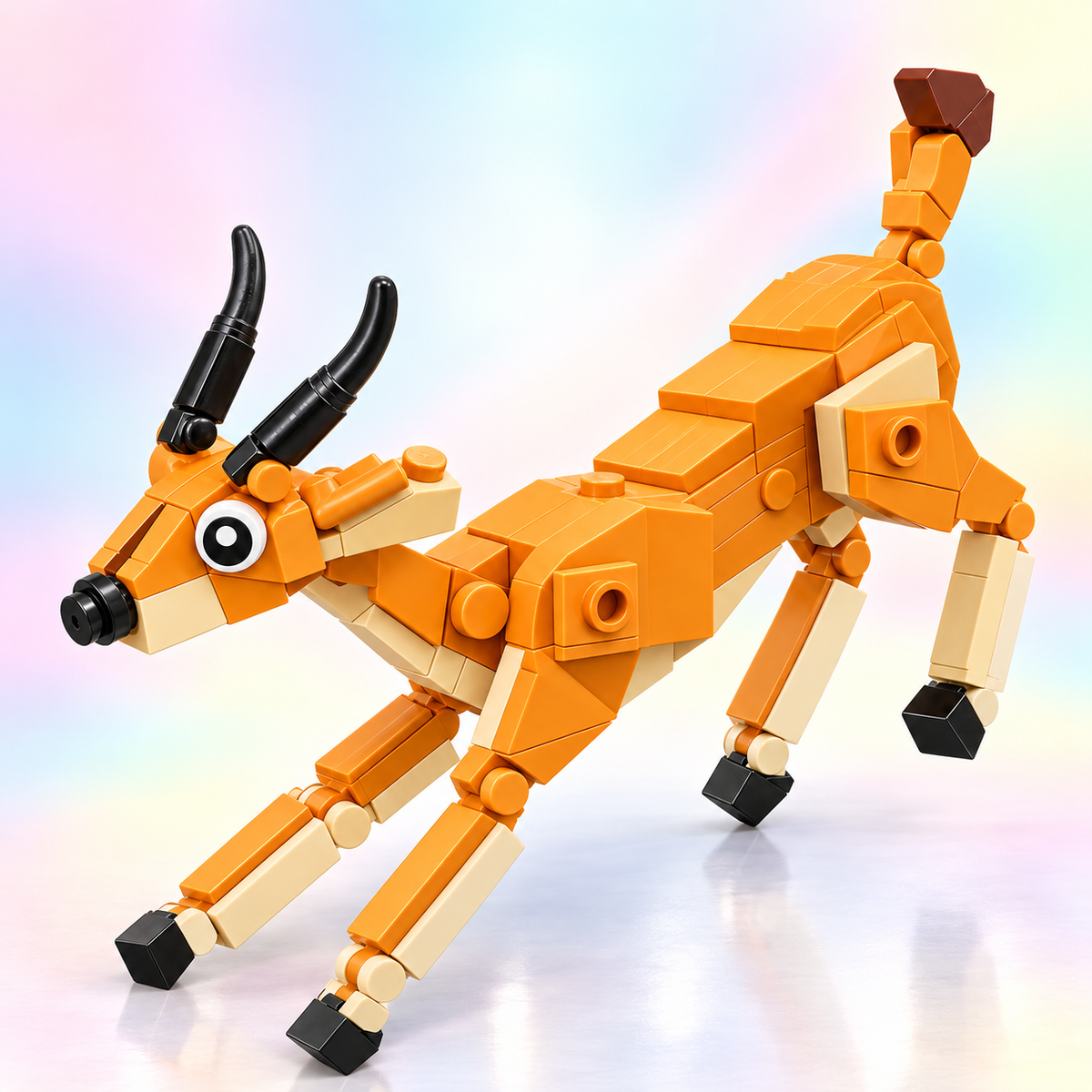 Wild Explorers Safari Animal Building Blocks Set – 6 Buildable Wildlife Models for Kids