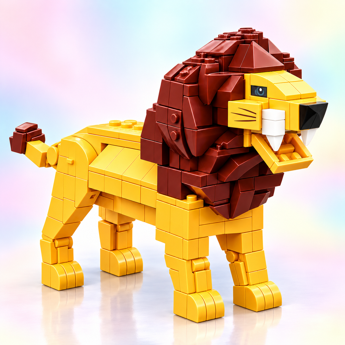 Wild Explorers Safari Animal Building Blocks Set – 6 Buildable Wildlife Models for Kids
