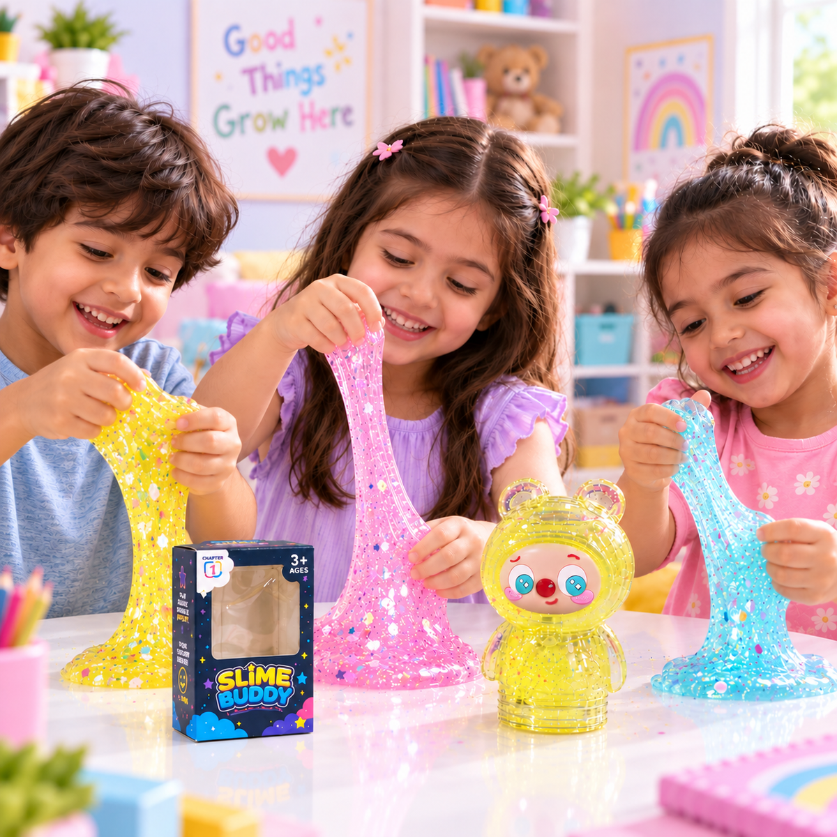 Slime Buddy Squishy Sparkly Sensory Toy