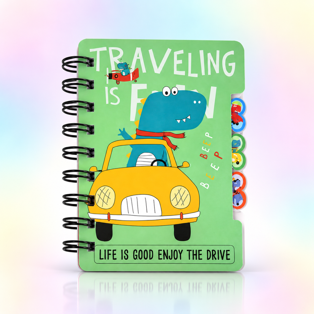 Dinosaur Spiral Notebook for Kids - Kids Writing & Drawing Notebook