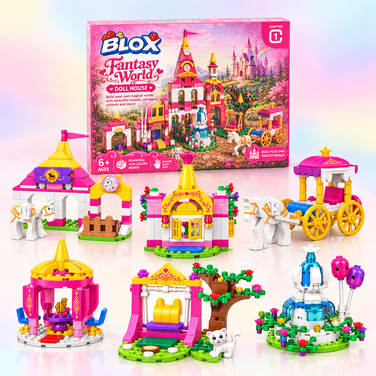 BLOX Fantasy World Doll House Building Blocks Set