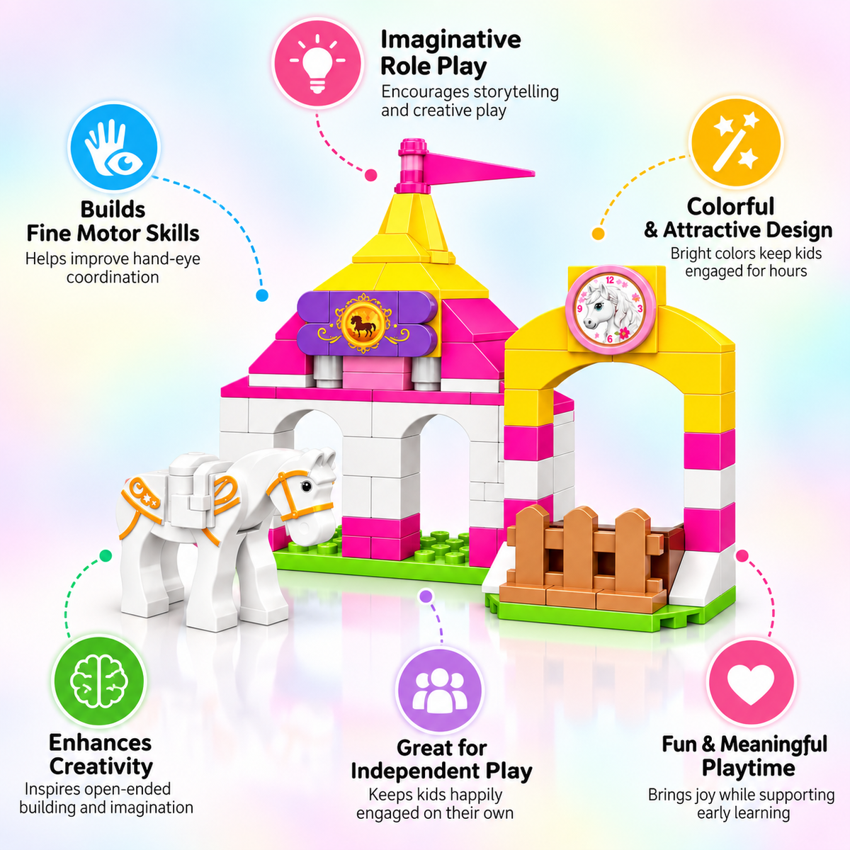 BLOX Fantasy World Doll House Building Blocks Set
