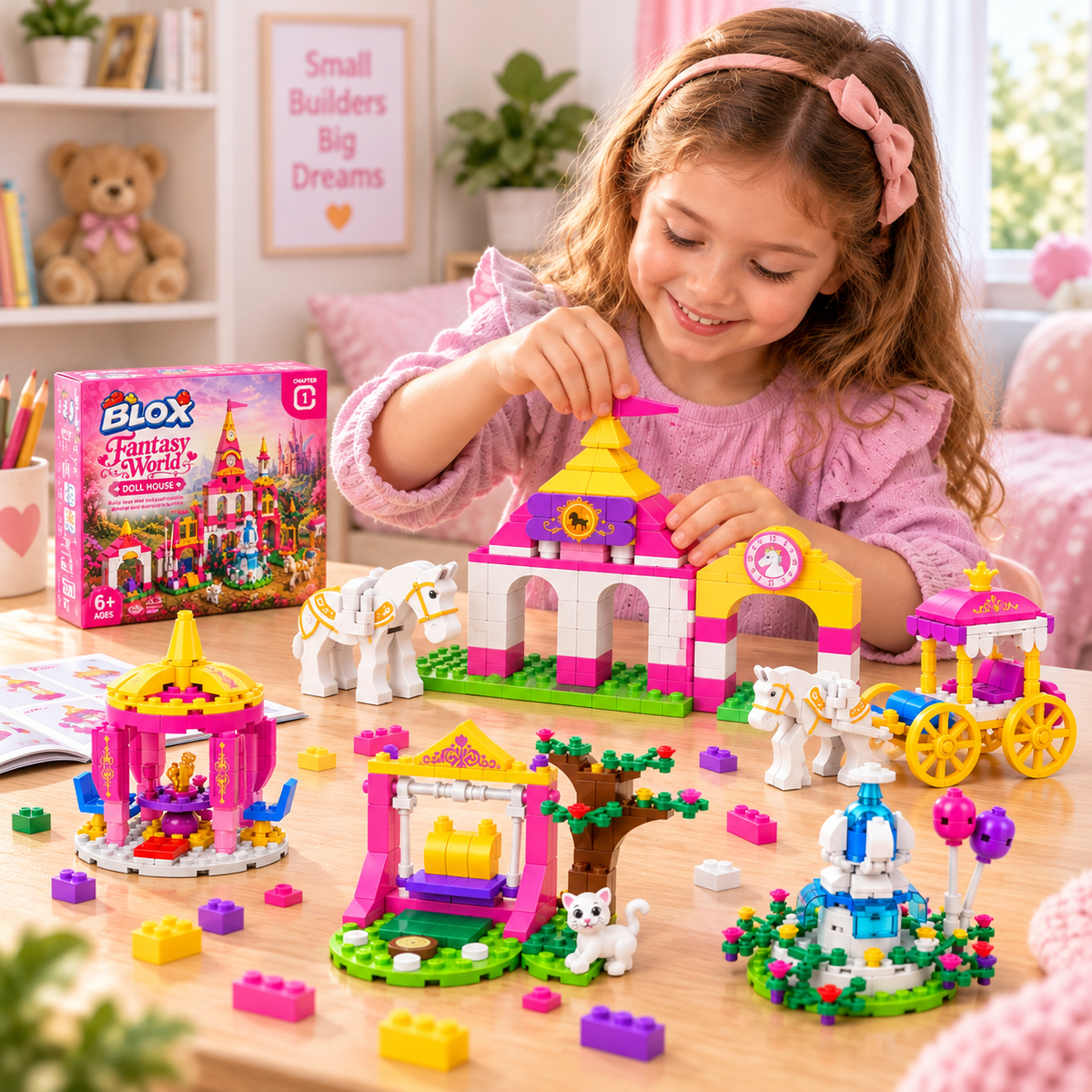 BLOX Fantasy World Doll House Building Blocks Set