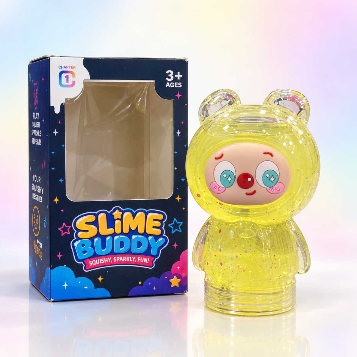 Slime Buddy Squishy Sparkly Sensory Toy