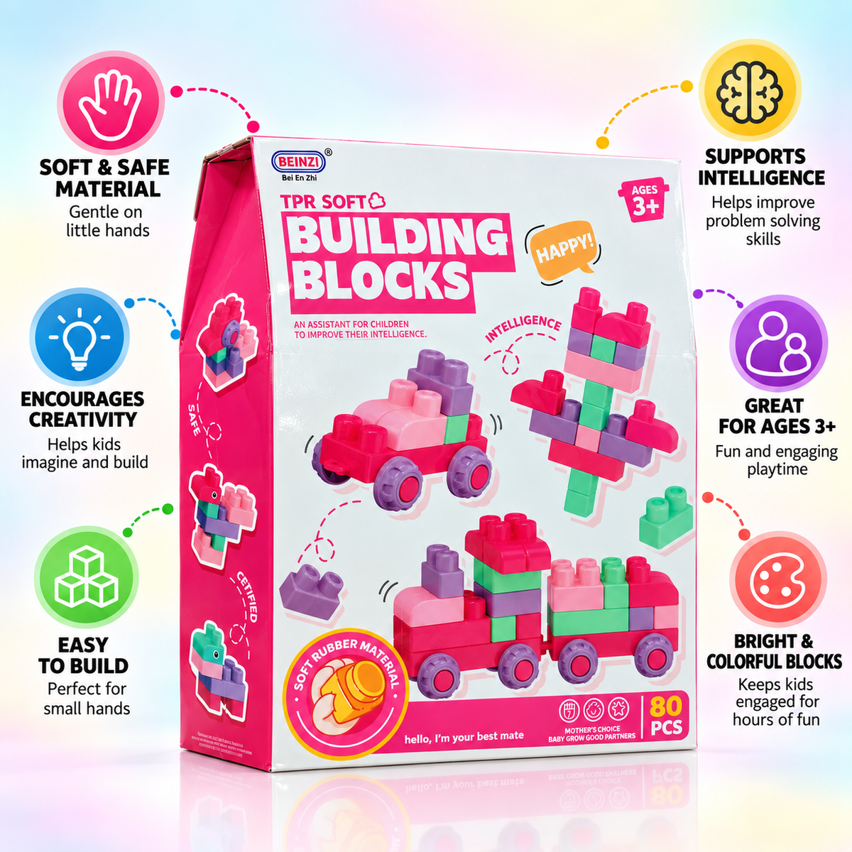 Soft Building Blocks – Creative Construction Toy