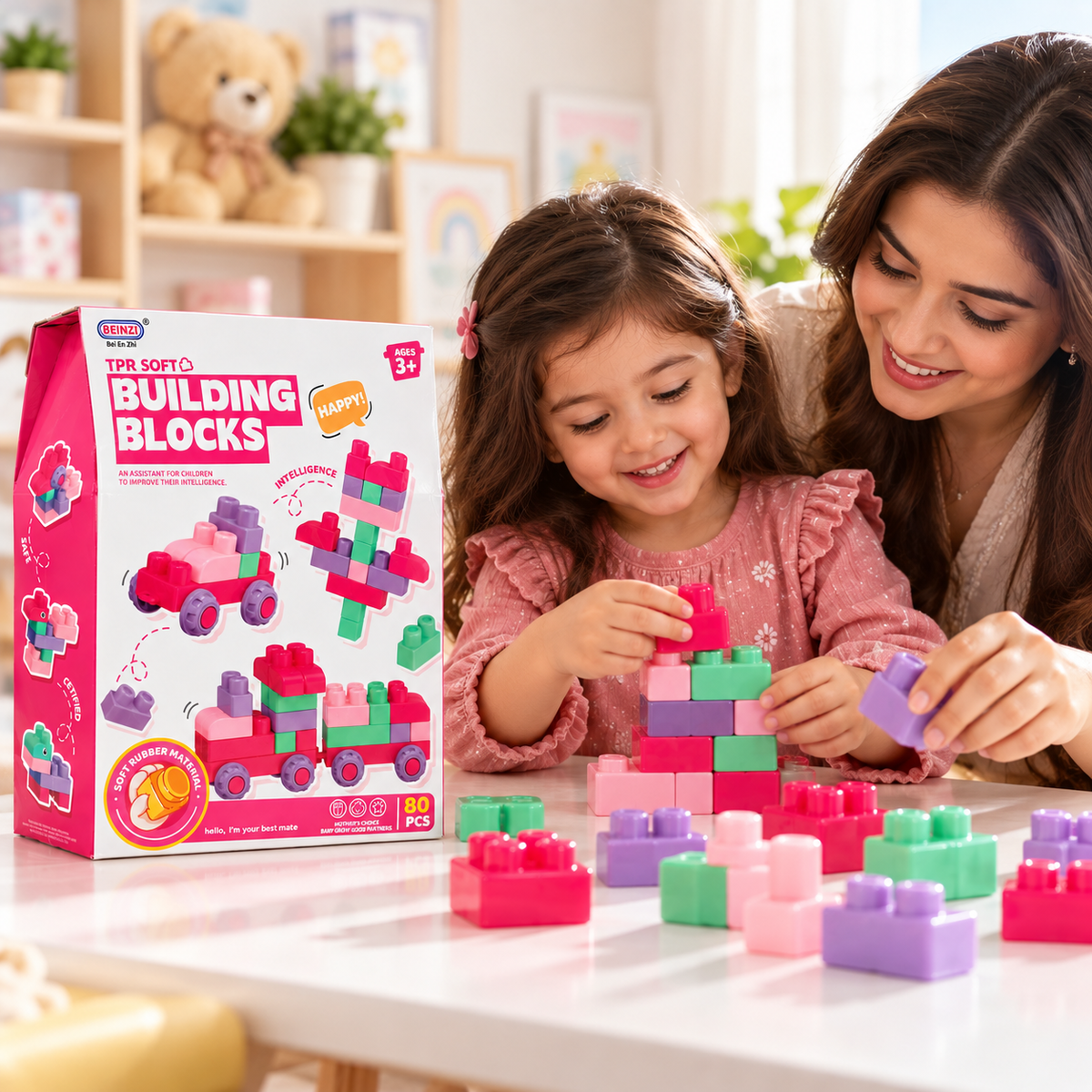 Soft Building Blocks – Creative Construction Toy