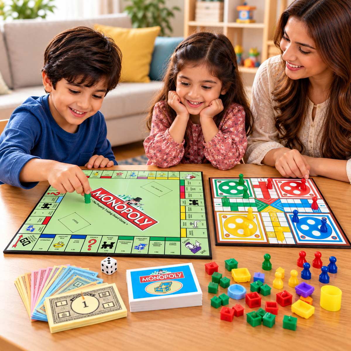 2-in-1 Monopoly & Ludo – Property Trading & Ludo