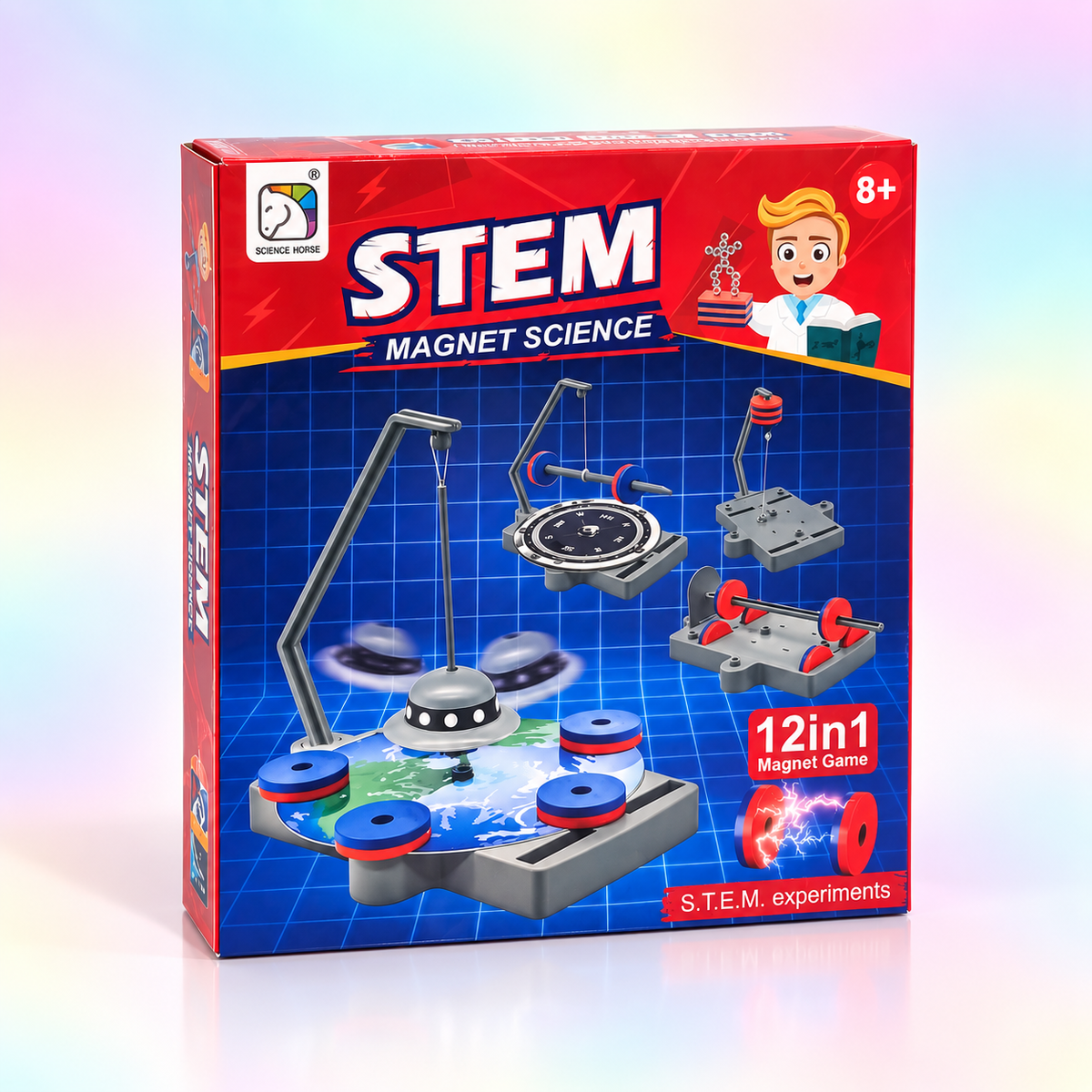 12-in-1 STEM Magnet Science Experiment Kit