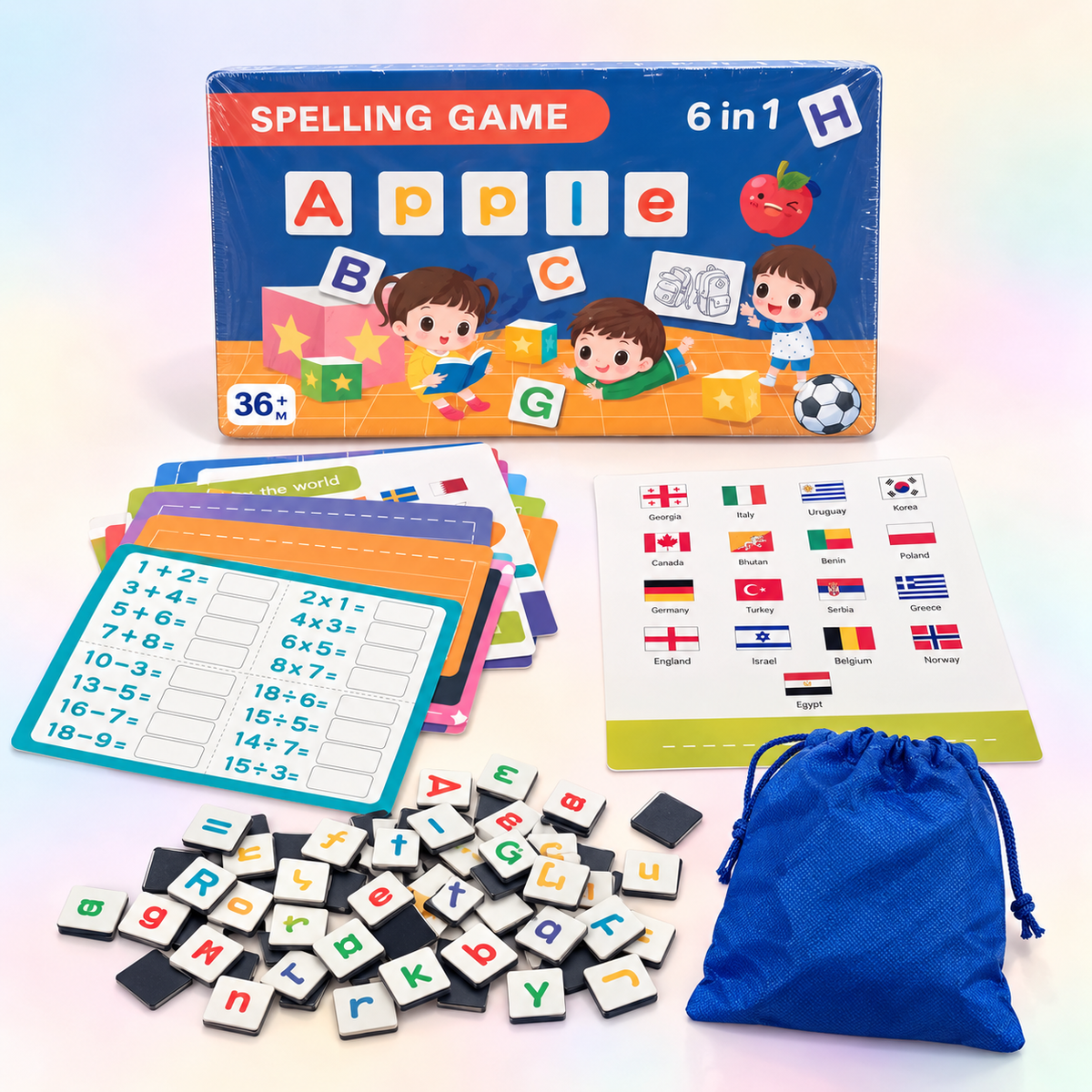 6-in-1 Spelling & Educational Learning Game