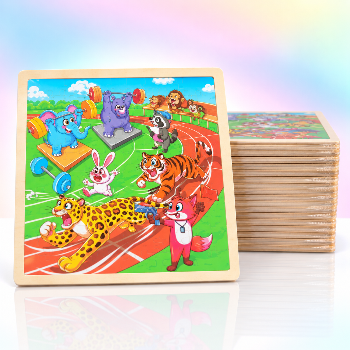 100 Pcs Wooden Jigsaw Puzzle