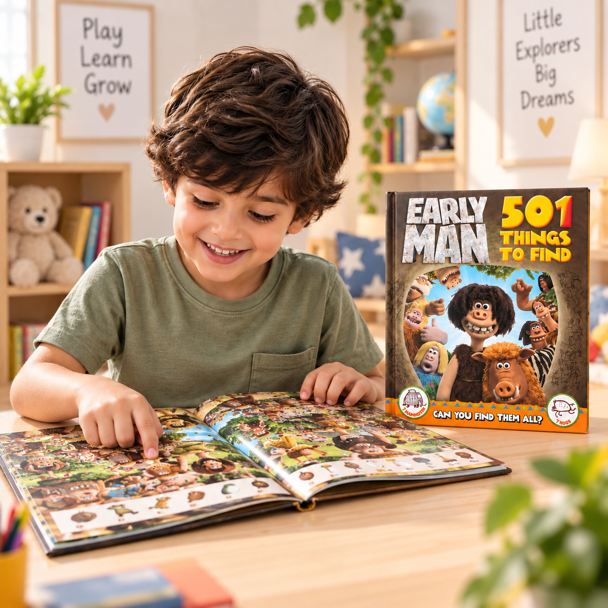 Early Man: 501 Things to Find – Search & Find Activity Book