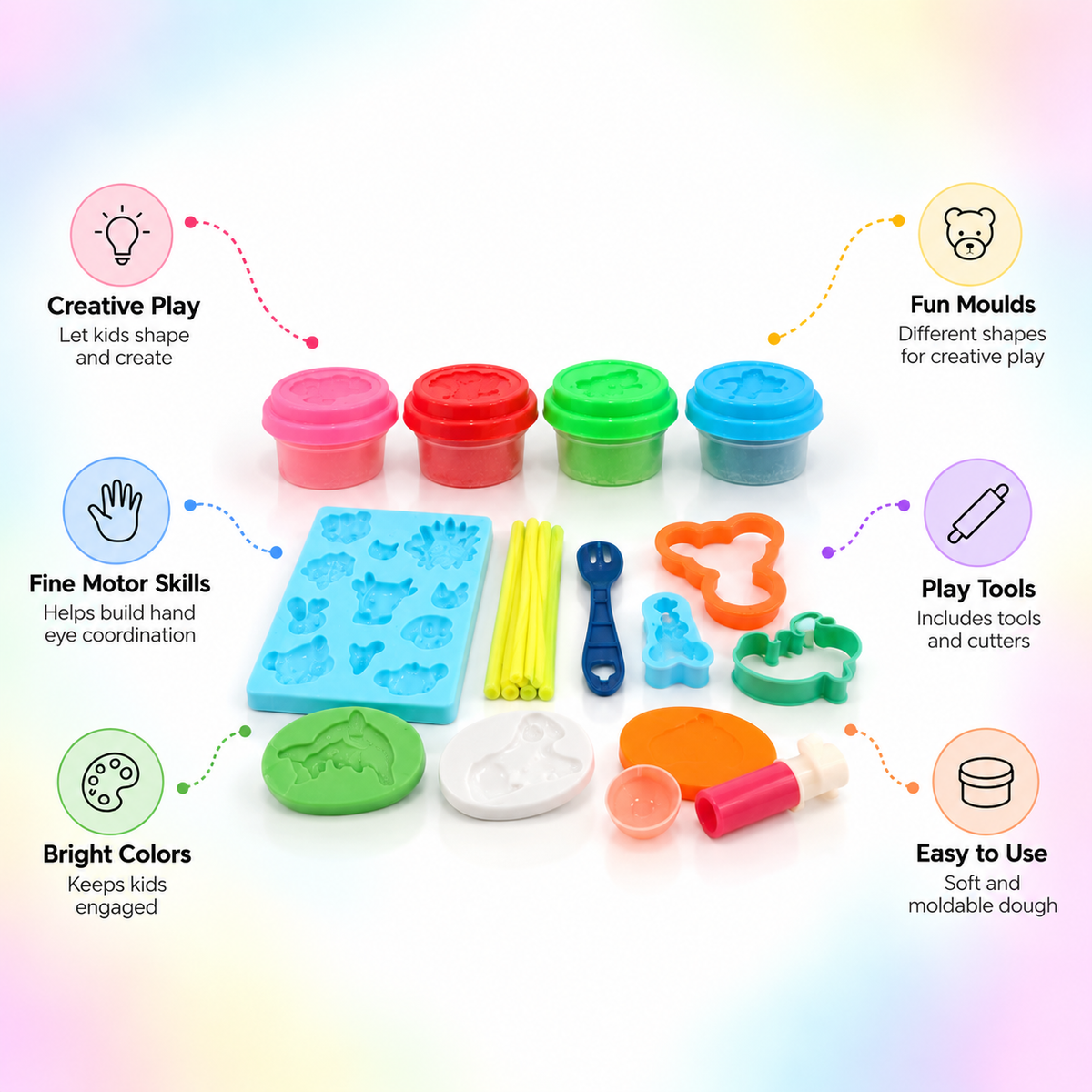 Magic Dough Animal World – Modeling Dough & Mould Set