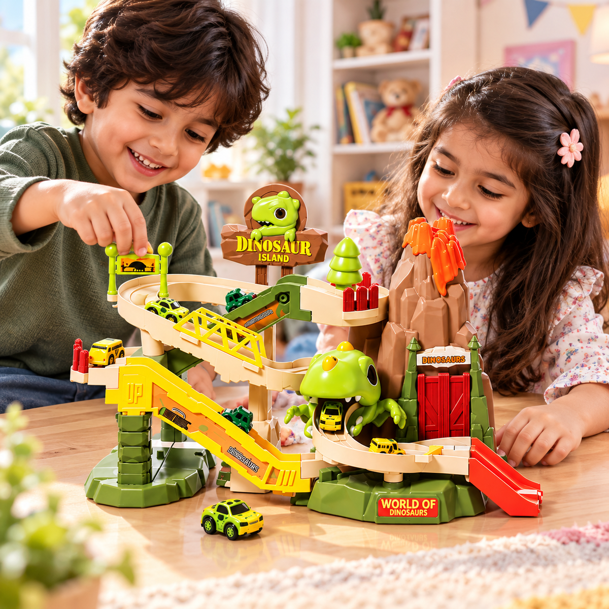 Dinosaur Island Track Adventure Toy Set