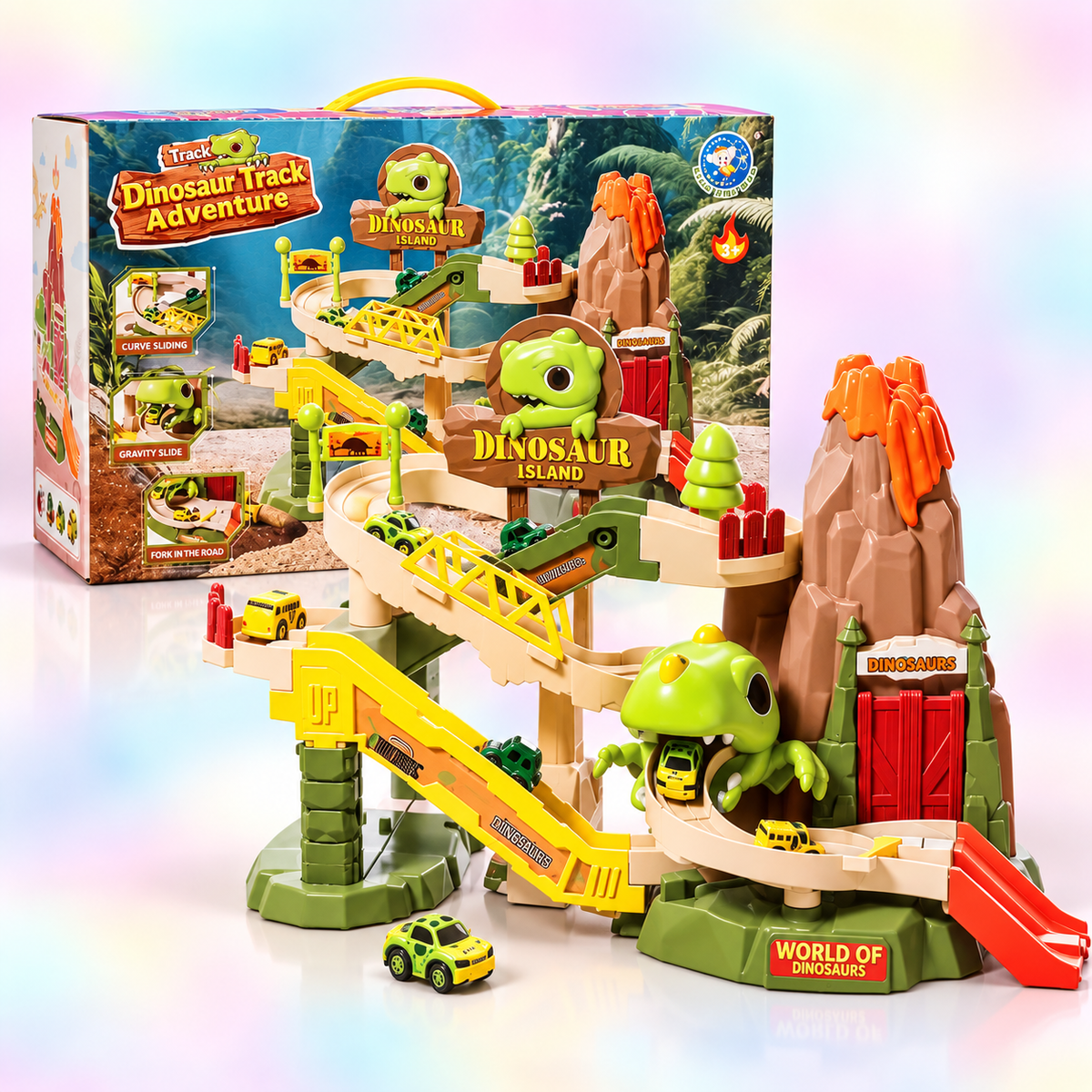 Dinosaur Island Track Adventure Toy Set