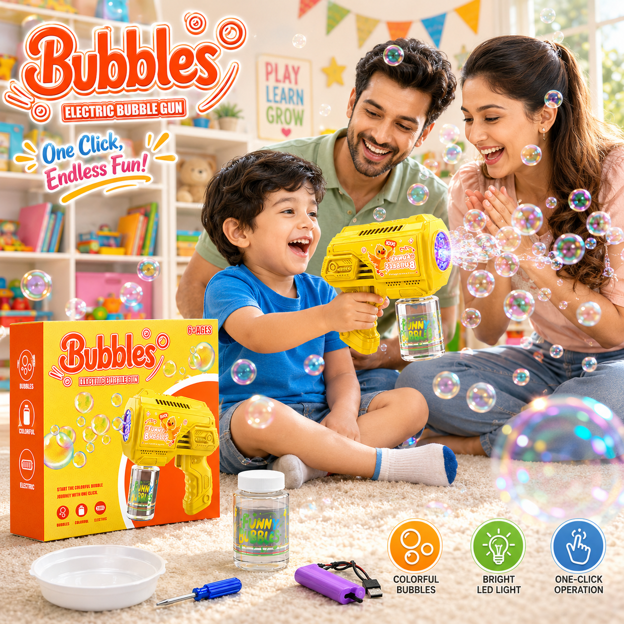 Electric Bubble Gun