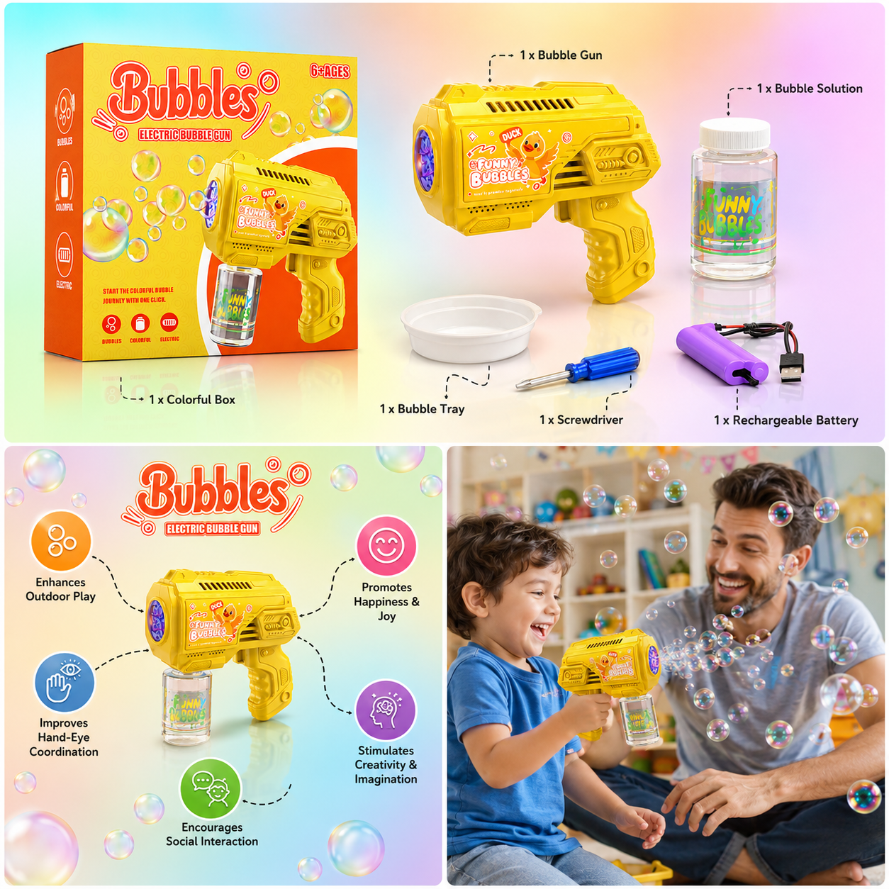Electric Bubble Gun