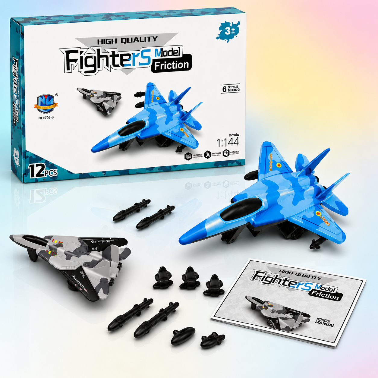Fighter Jet Friction Toy