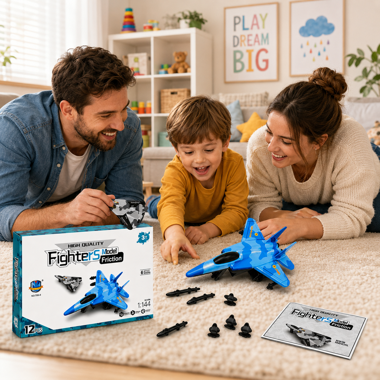 Fighter Jet Friction Toy