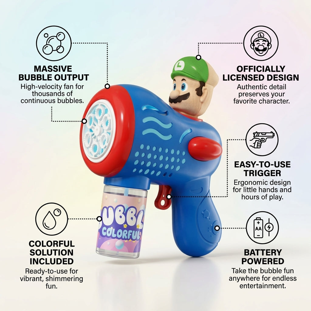CUTE DOLL BUBBLE GUN