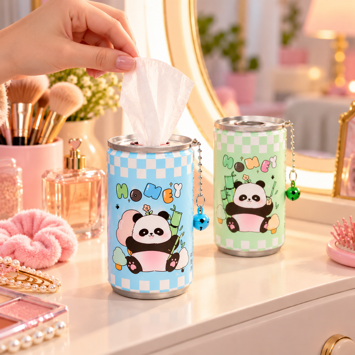 Wet Wipes Mini Can – Unicorn & Panda