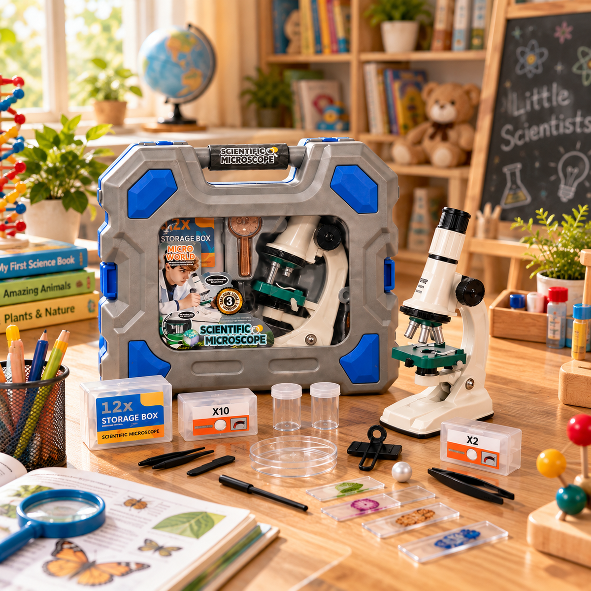 Scientific Microscope Kit – Educational Science Discovery Set