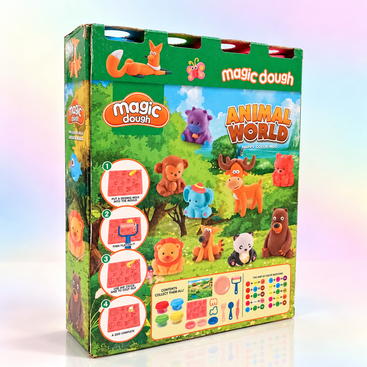 Magic Dough Animal World – Modeling Dough & Mould Set