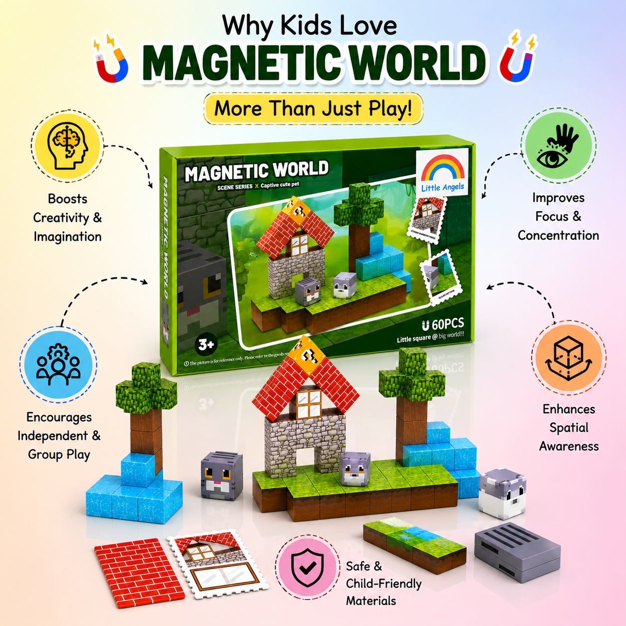 Magnetic World – Captive Cute Pet (60 Pieces)