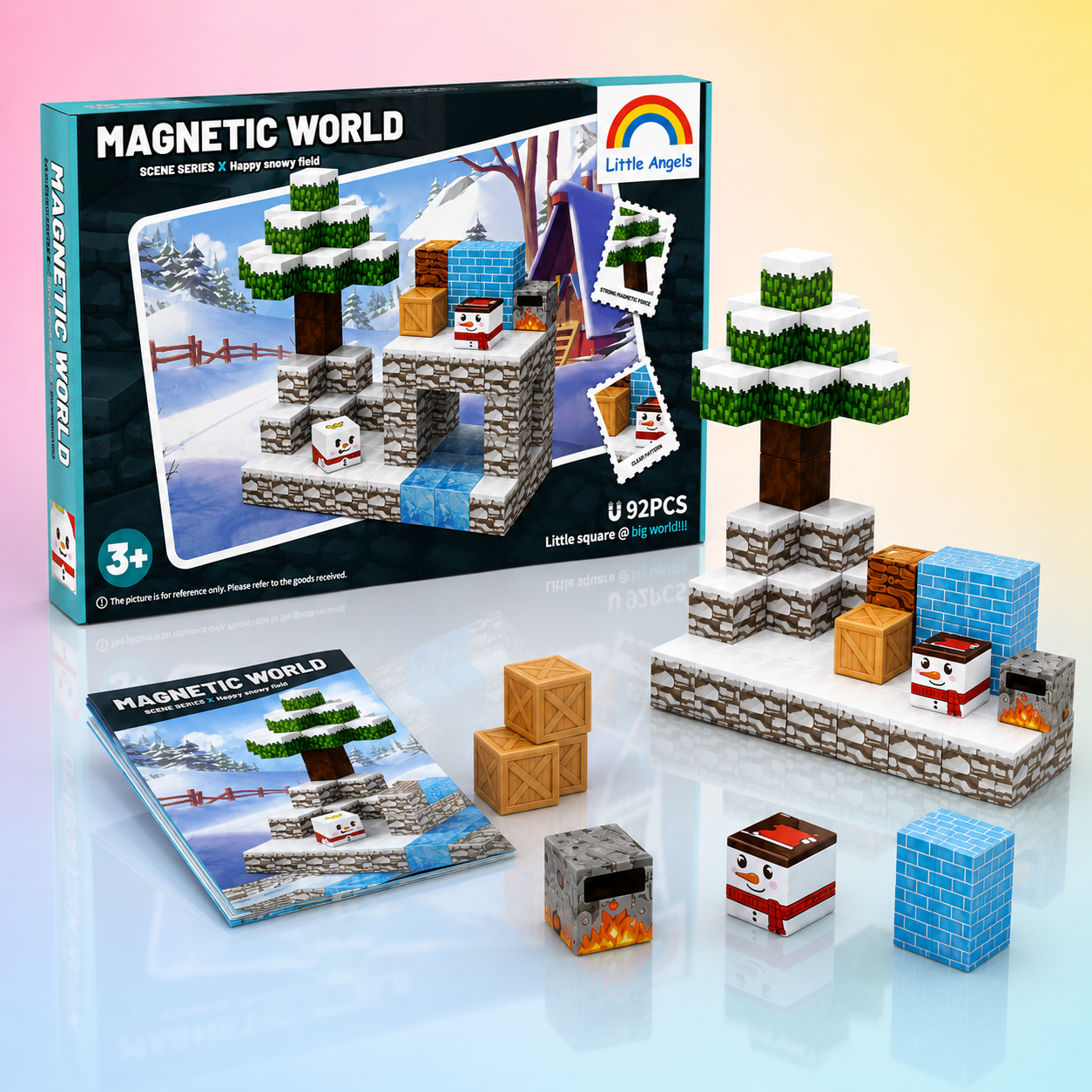 Magnetic World – Happy Snowy Field (92 Pieces)