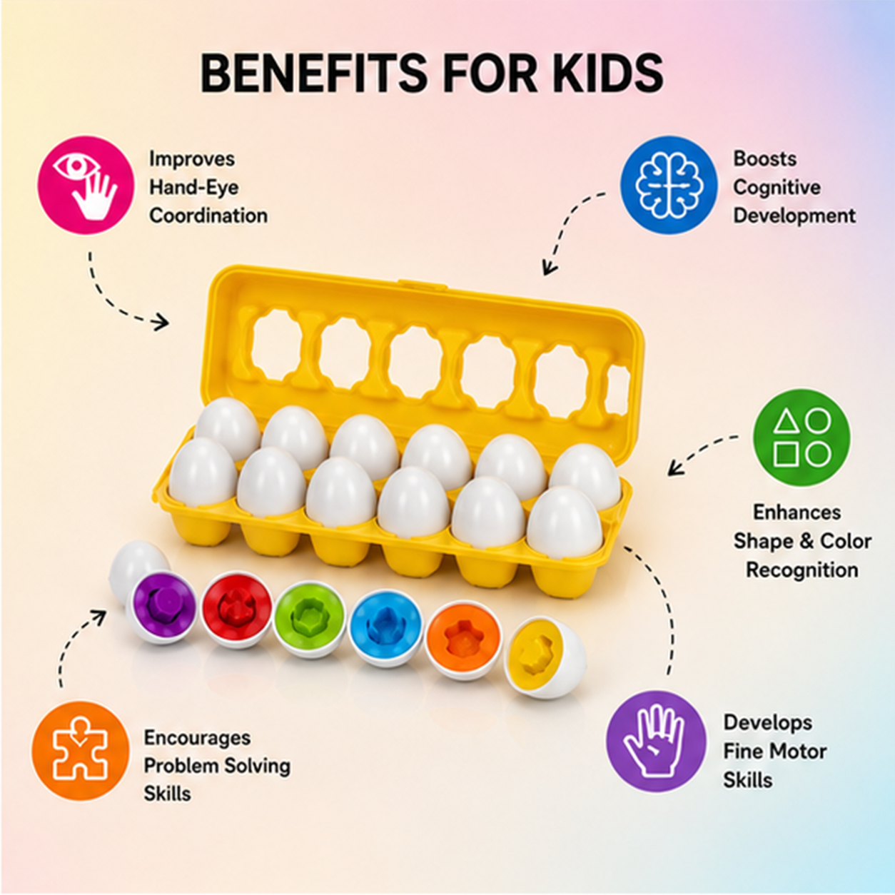 Matching Eggs (12 Pcs)