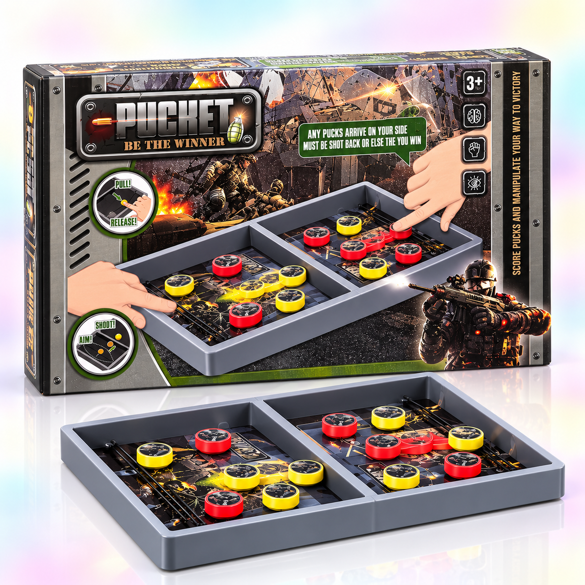 PUCKET Tactical Puck Game – Be the Winner