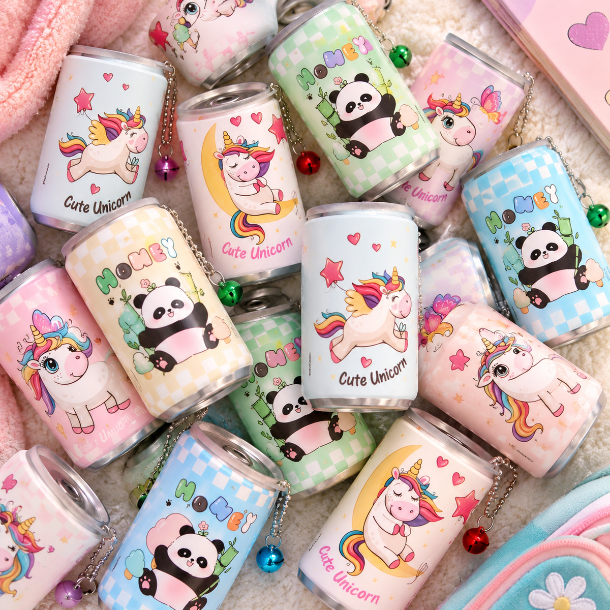 Wet Wipes Mini Can – Unicorn & Panda