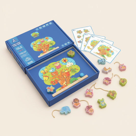 Four-Color Logic Game ( animal house/ fruit shop string music)