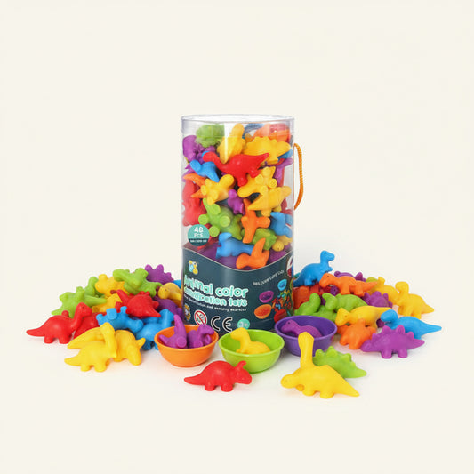 Children colour classification toys (dinosaurs/airplane)