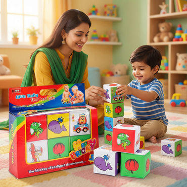 Happy Brick™ Infant & Toddler Sensory Soft Blocks (6-Piece Set)