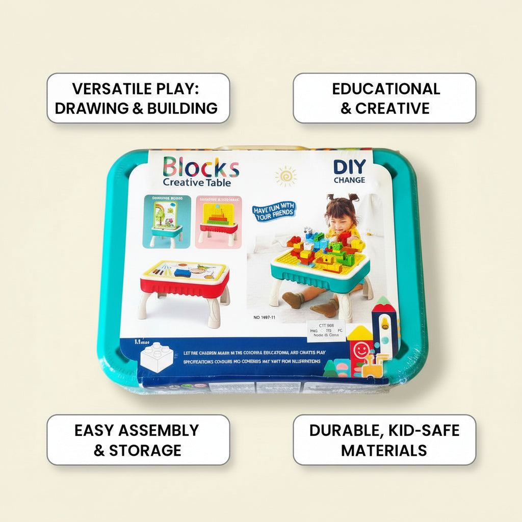 Creative Blocks Table (blue color)