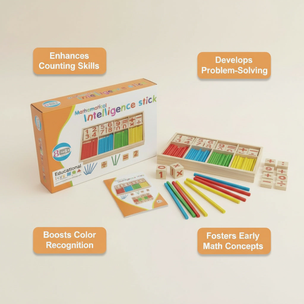 Mathematical Intelligence Stick Set - Montessori Math Learning Toy