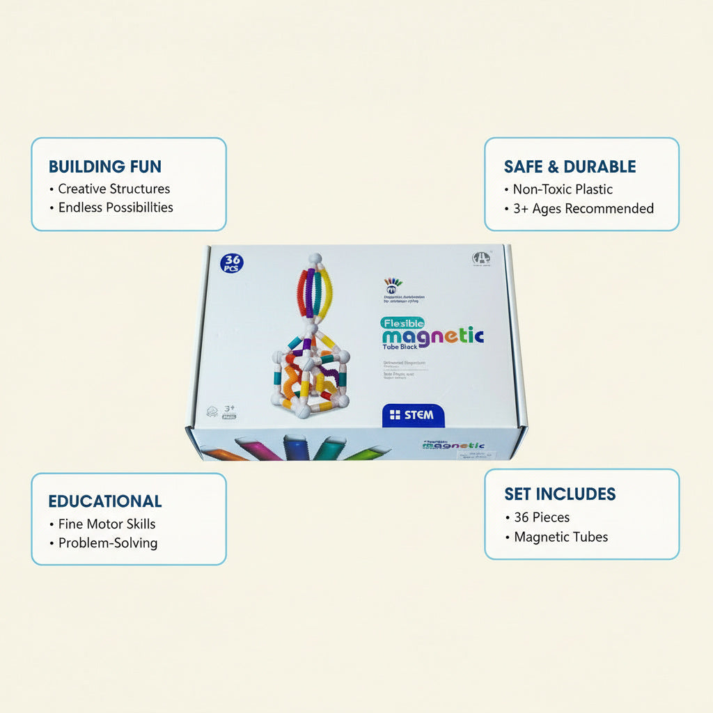 Flexible Magnetic Tube – 36 Pieces